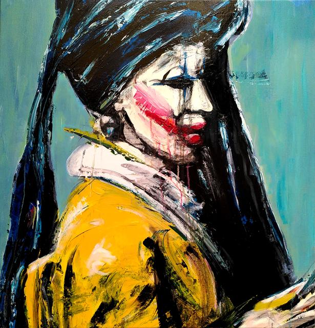 Joker van Delft - 2024 | 84x83com | acrylic, oil on canvas